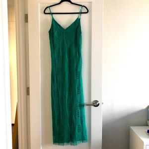 Zara green crochet dress BNWT